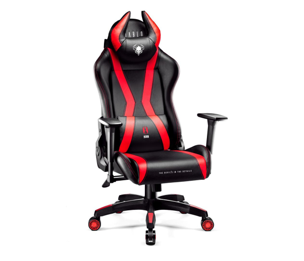 DIABLO Chairs X-Horn 2.0 King Size czarno-czerwony - 1208651 - zdjęcie